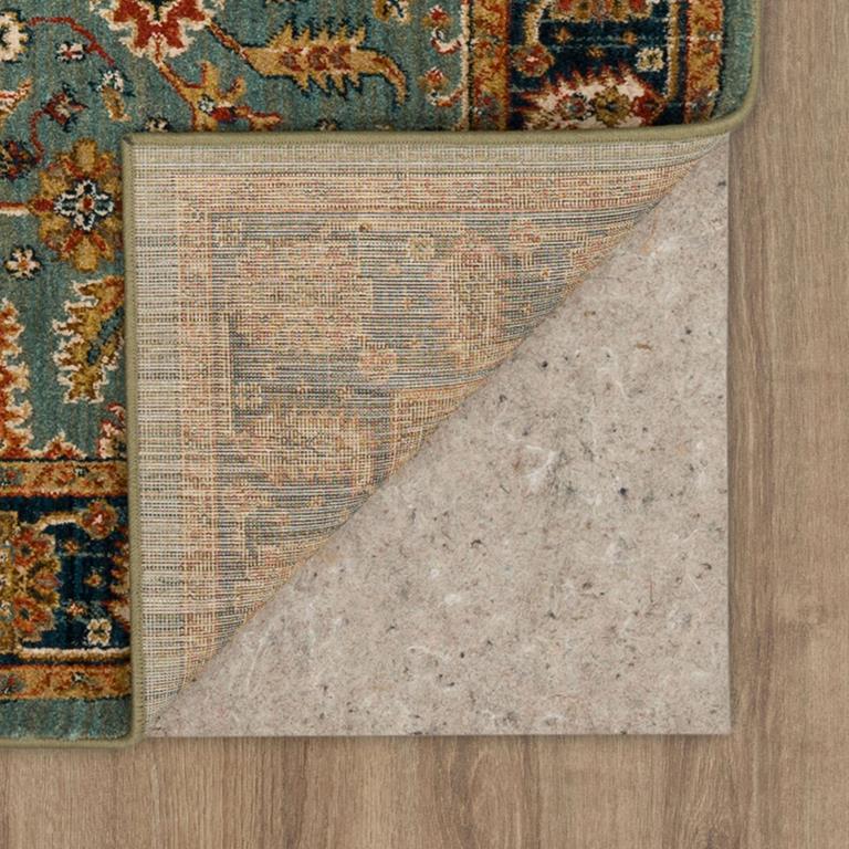 Karastan Spice Market 90665-50123 Deir Aquamarine Area Rug Backing