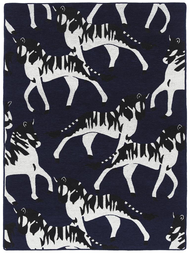 Forever Fauna HFA02-22 Navy Area Rug