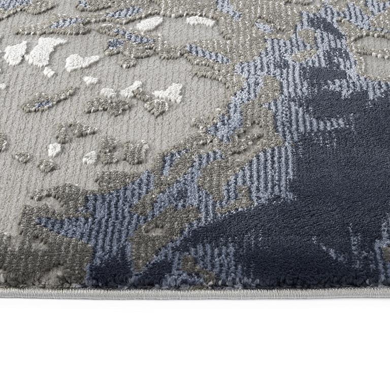 Global Altitude HGA07-75 Grey Area Rug Edge