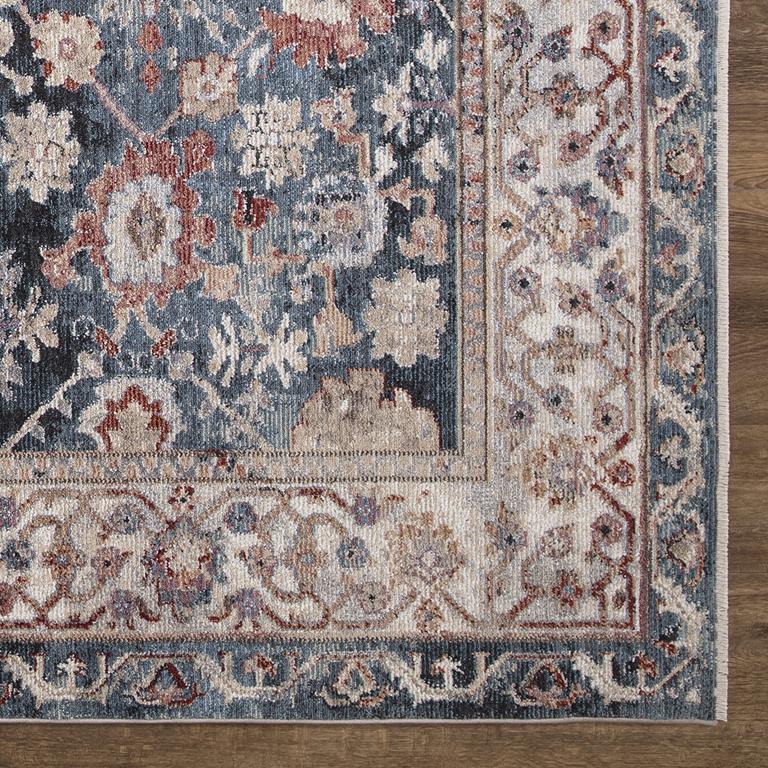 Concord Global Trading Pandora 8064 Cassandra Navy Area Rug Corner