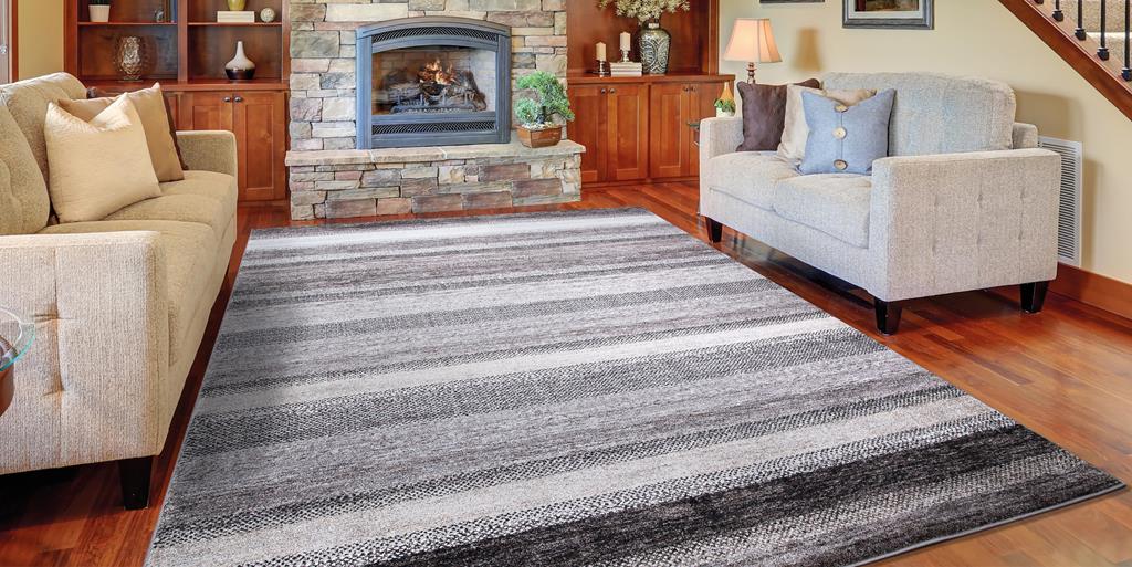 Concord Global Trading Positano 3206 Florencia Gray Area Rug Room Scene