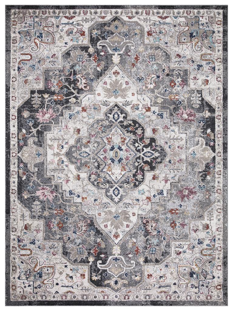 Concord Global Trading Vintage 7256 Montreal Gray Area Rug