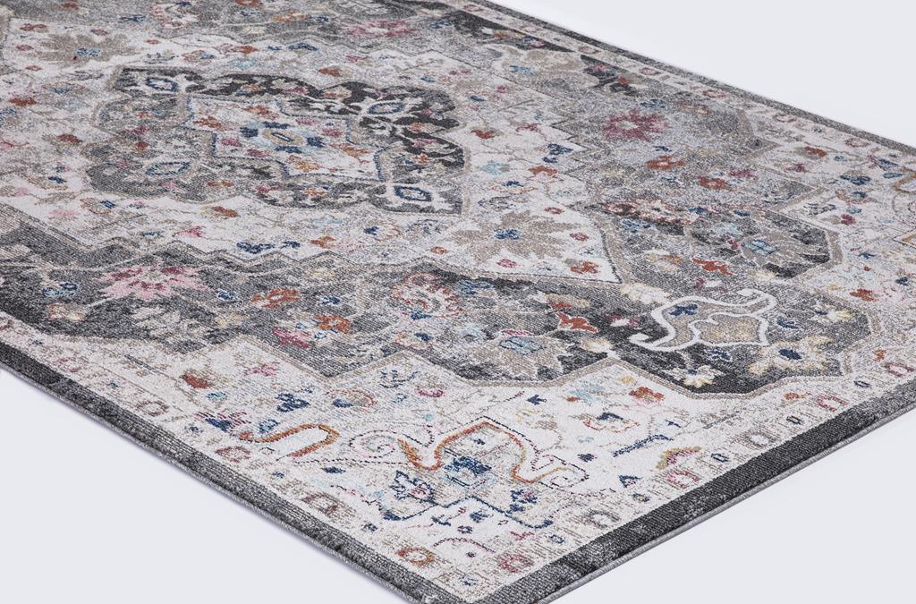 Concord Global Trading Vintage 7256 Montreal Gray Area Rug