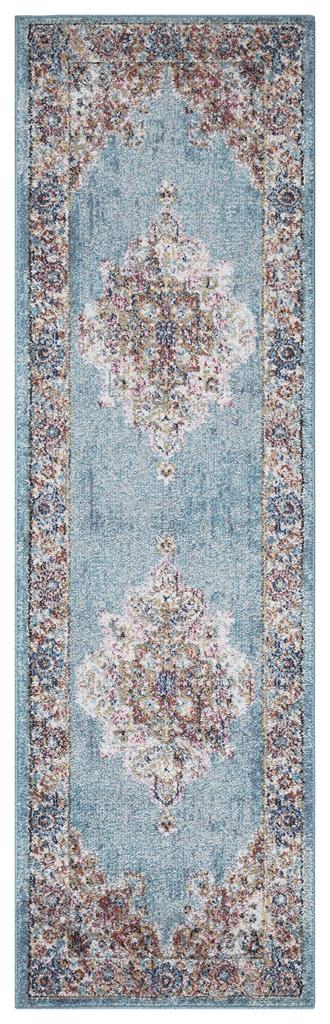 Concord Global Trading Vintage 7286 Elegance Blue Runner Area Rug