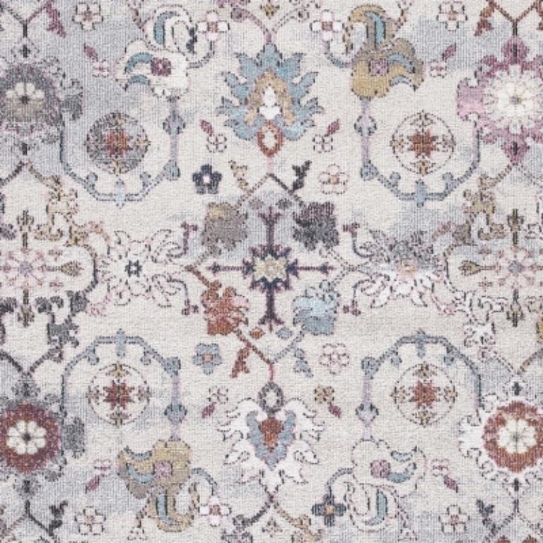 Concord Global Trading Vintage 7336 Angora Gray Area Rug