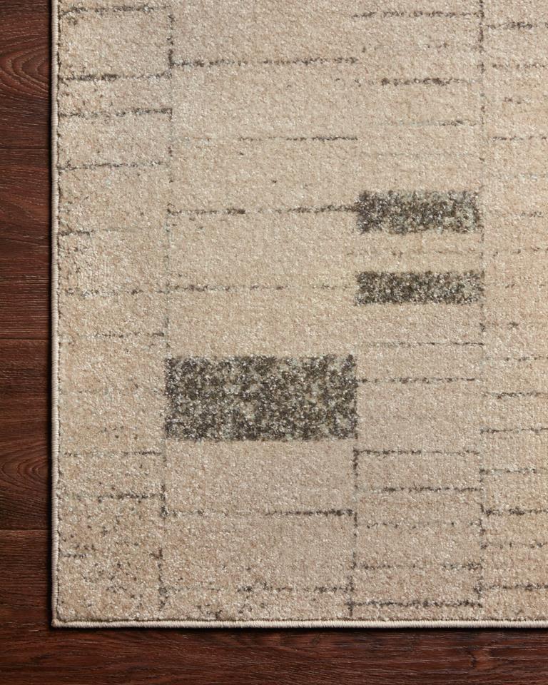 Loloi II Bowery BOW-02 Slate Taupe Area Rug Corner