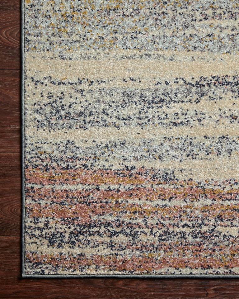 Loloi II Bowery BOW-04 Pebble Multi Area Rug Corner