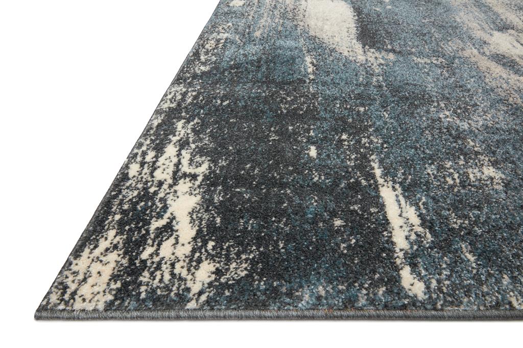 Loloi II Spirit SPI-04 Indigo Ivory Area Rug Angle