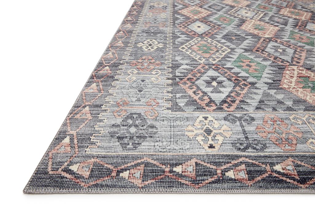 Loloi II Zion ZIO-01 Grey Multi Area Rug Angle