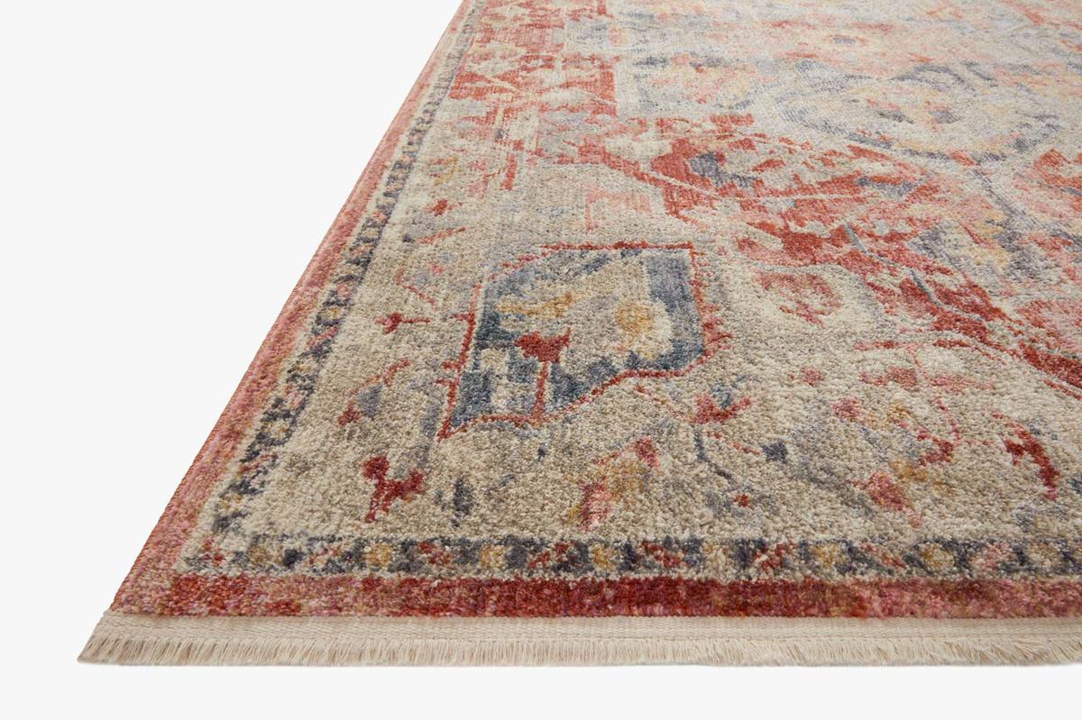 Janey JAY-01 Garnet Multi Area Rug - Magnolia Home by Joanna Gaines Angle