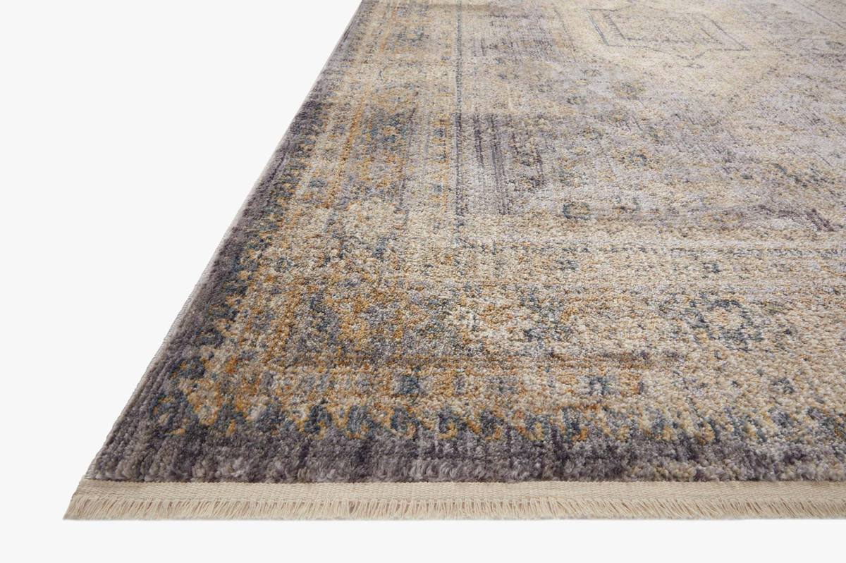 Janey JAY-02 Slate Gold Area Rug - Magnolia Home by Joanna Gaines Angle