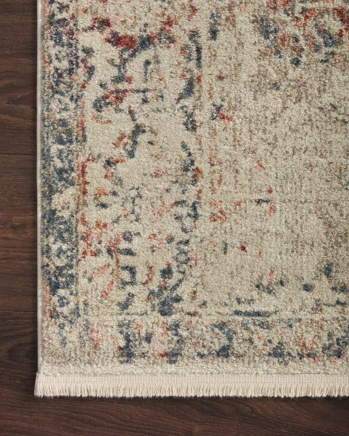 Janey JAY-04 Ivory Multi Area Rug - Magnolia Home by Joanna Gaines Corner