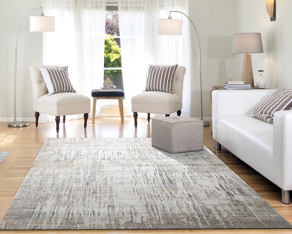 Dynamic Rugs Capella 7921-197 Ivory Grey Gold Area Rug