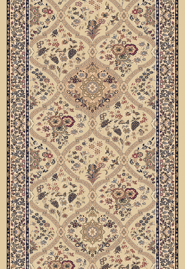 Dynamic Rugs Brilliant 7211-820 Linen 2'2" Wide Hall and Stair Runner