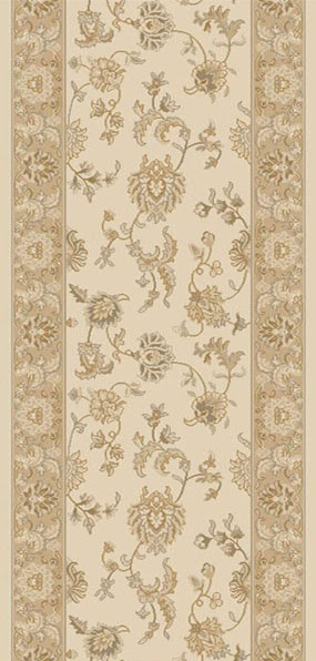 Dynamic Rugs Brilliant 7226-121 Ivory 2'9" Wide Hall and Stair Runner