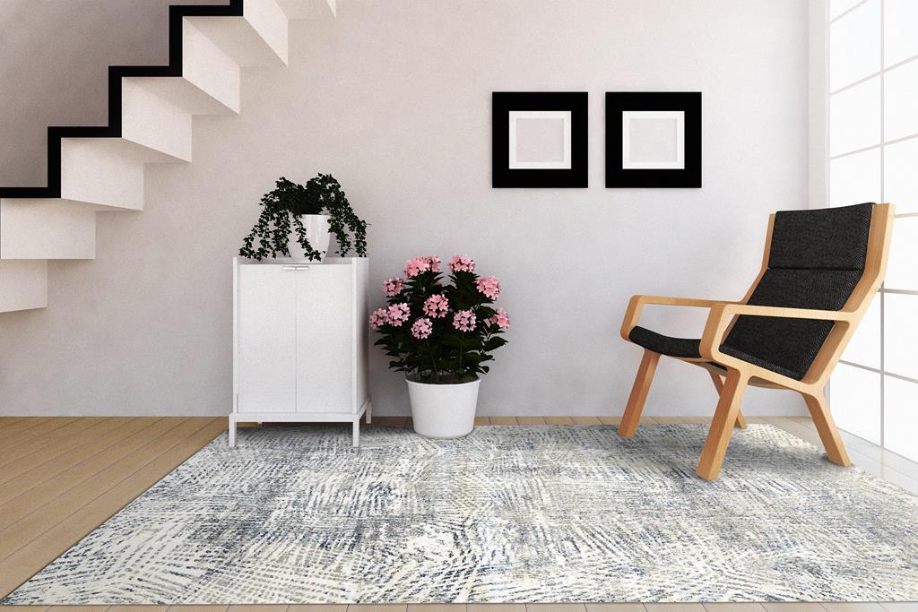 Dynamic Rugs Zen 8341-950 Grey Blue Area Rug - Carpetmart.com