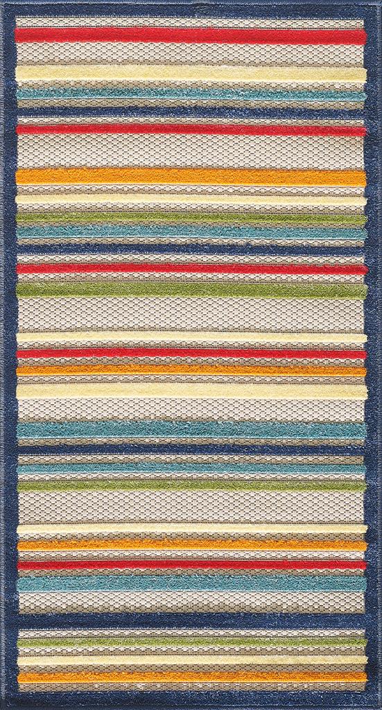 Kas Calla 6927 Ivory Multi Stripes Rug - Carpet & Tile Mart