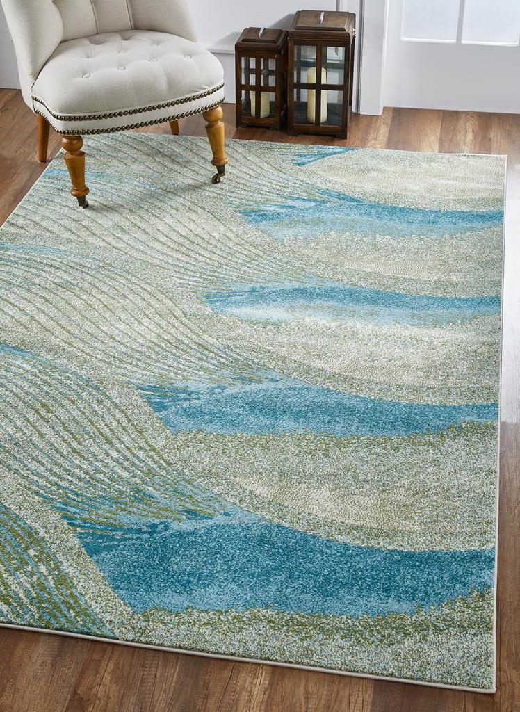 Kas Illusions 6222 Ocean Breeze Area Rug Room Scene