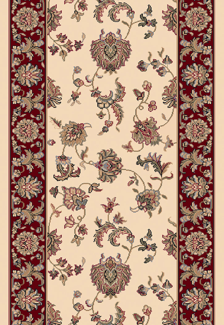Dynamic Rugs Brilliant 7226-191 Ivory 2'9" Wide Hall and Stair Runner
