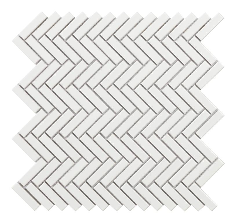 HealthdesignShops  White Chevron Print Coated Canvas Bellechasse