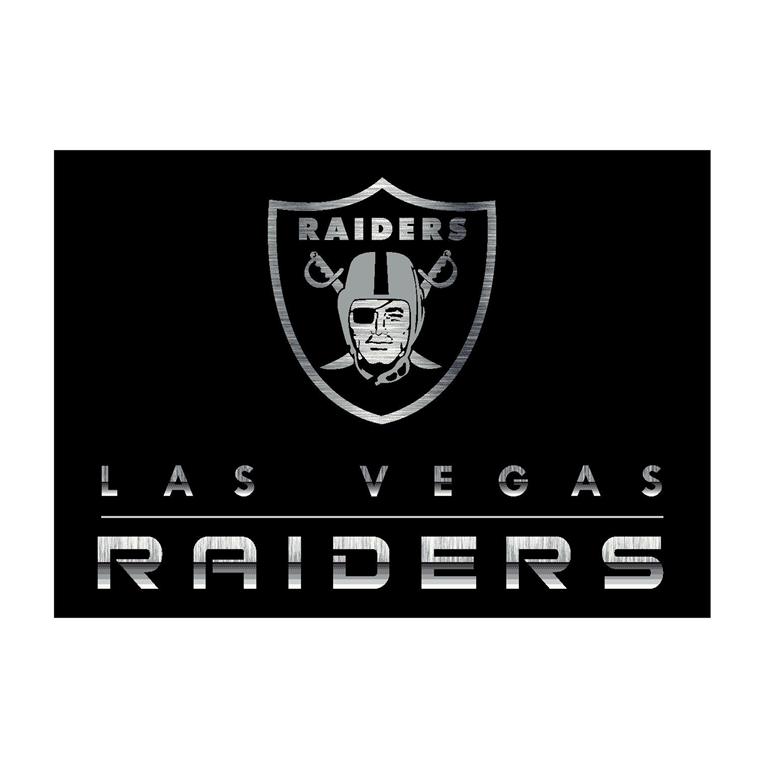 NFL Chrome Las Vegas Raiders Area Rug Carpet & Tile Mart