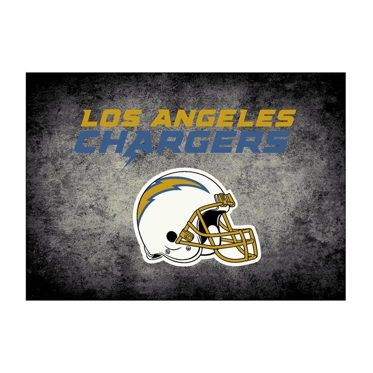 NFL Distressed Los Angeles Chargers Area Rug