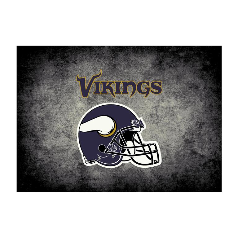 NFL Distressed Minnesota Vikings Area Rug