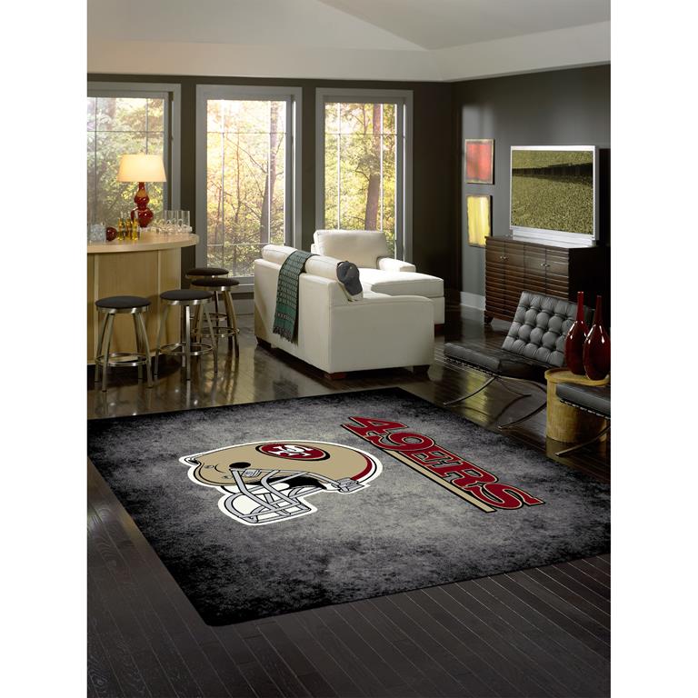 NFL Distressed San Francisco 49ers Area Rug