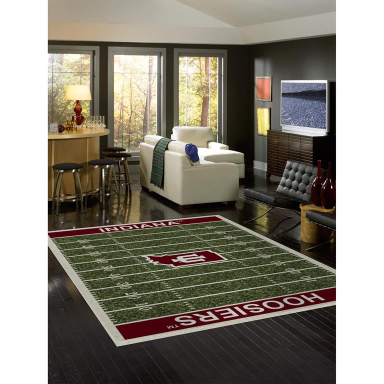 College Home Field Indiana University Area Rug