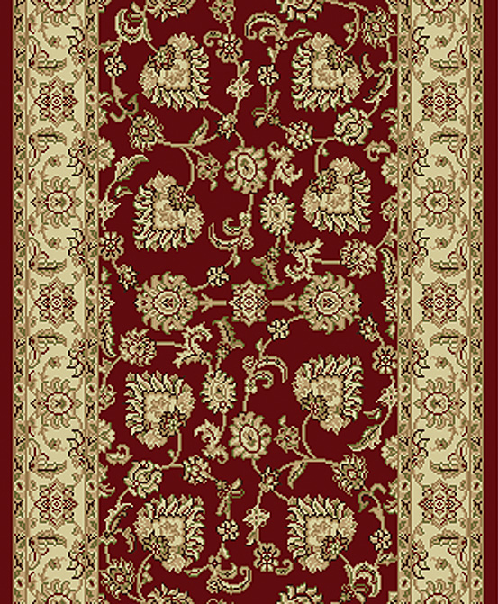 Dynamic Rugs Legacy 58020-330 Red 2'2" Wide Hall and Stair Runner