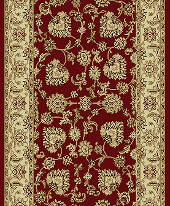 Dynamic Rugs Legacy 58020-330 Red 2'7" Wide Hall and Stair Runner