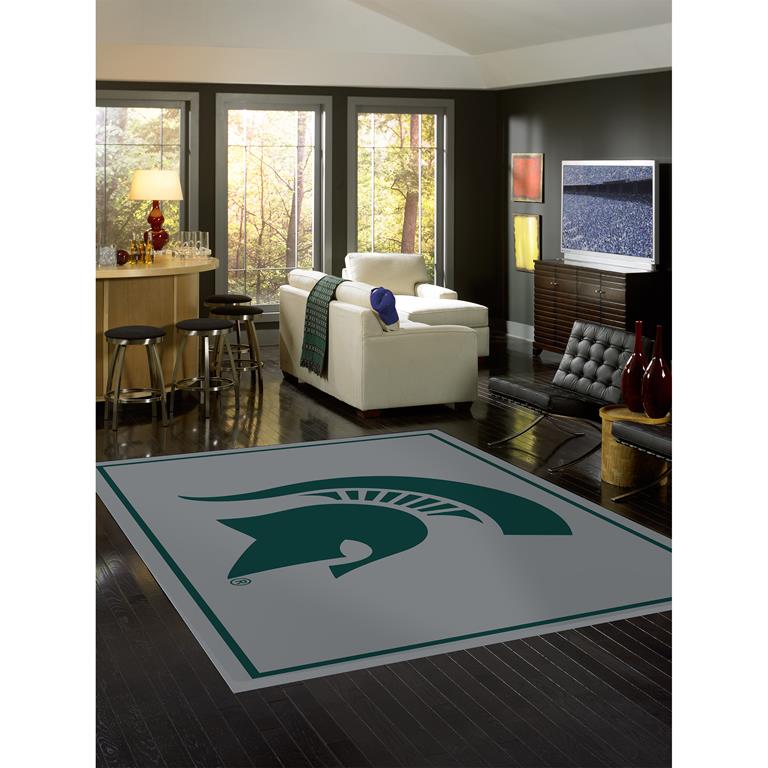 College Spirit Michigan State Area Rug