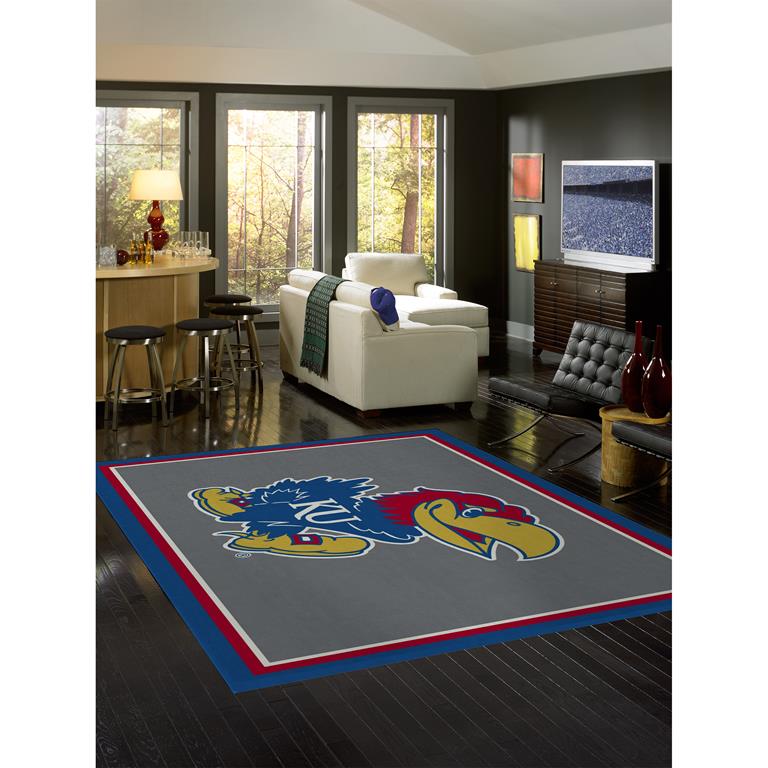 College Spirit University Of Kansas Area Rug