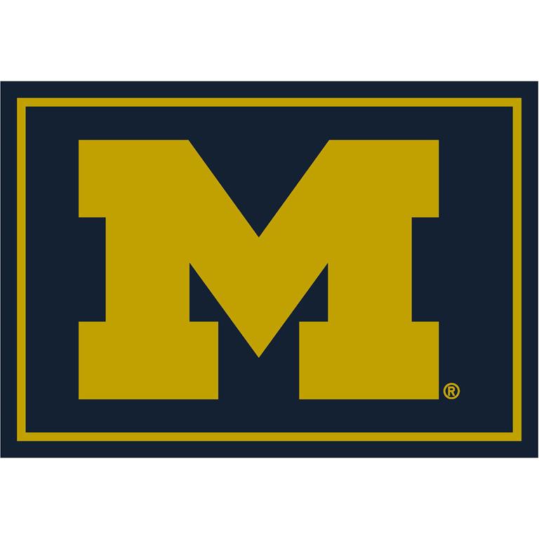 College Spirit University Of Michigan Area Rug