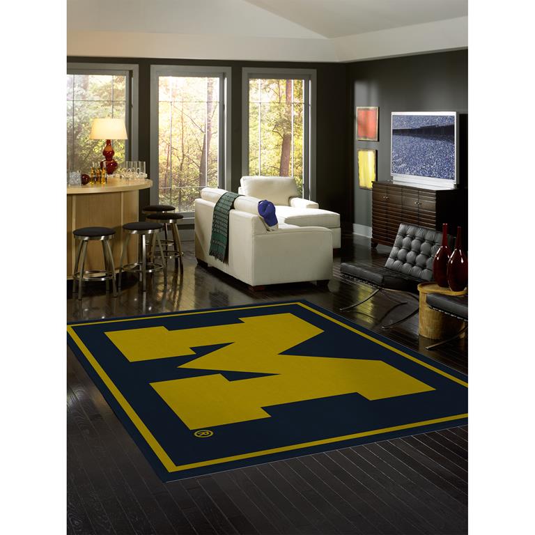 College Spirit University Of Michigan Area Rug