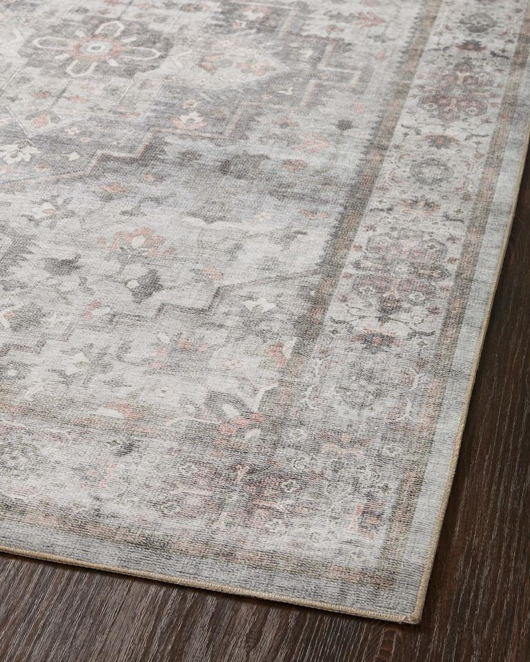 Loloi II Heidi HEI-02 Dove Blush Area Rug Angle 2