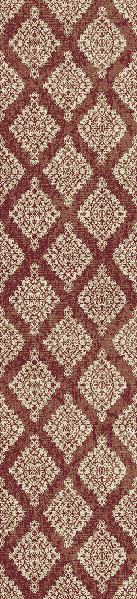 Dynamic Rugs Melody 985015-619 Terracotta 2'2" Wide Hall and Stair Runner