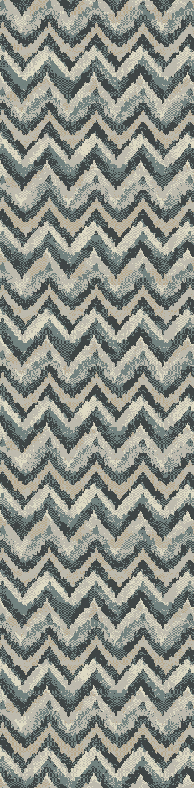 Dynamic Rugs Melody 985018-119 Blue 2'2" Wide Hall and Stair Runner