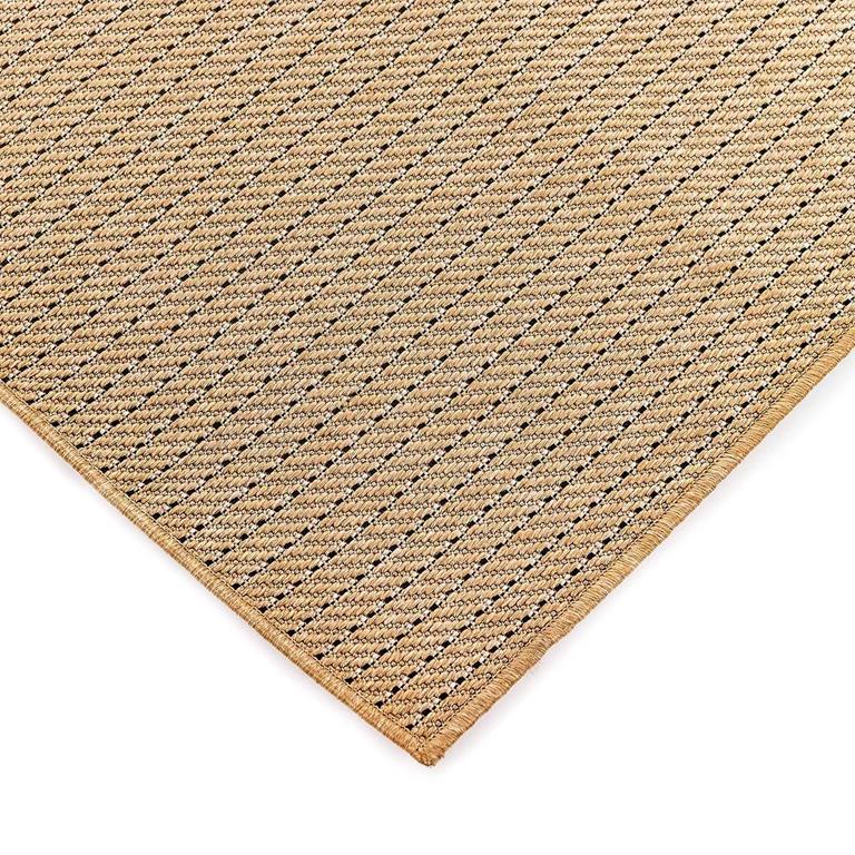 Liora Manne Carmel 8422-12 Texture Stripe Sand Area Rug Corner