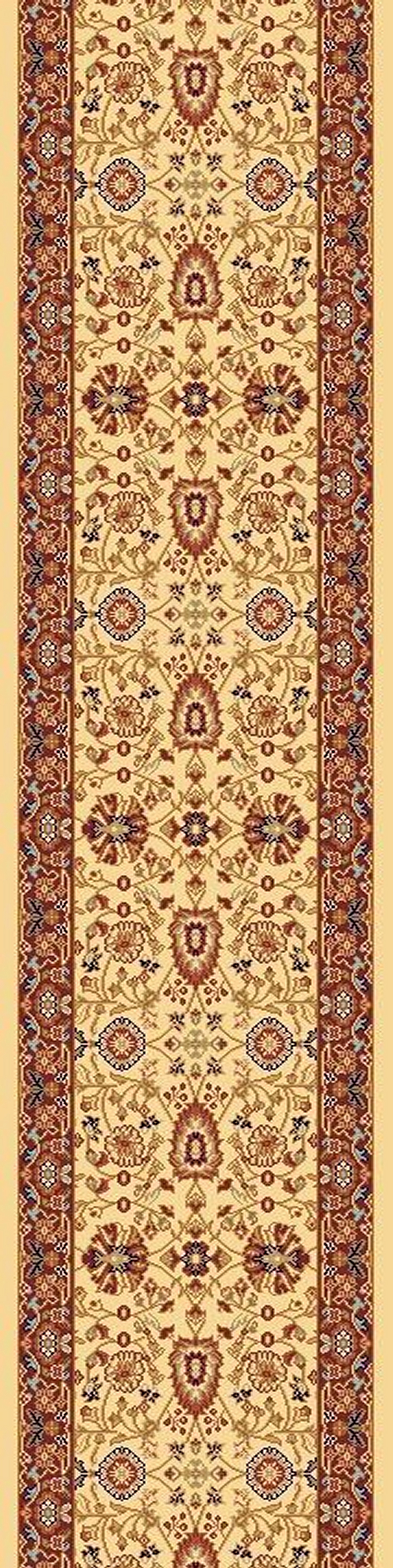Dynamic Rugs Yazd 2803-130 Cream Red 2'2" Wide Hall and Stair Runner