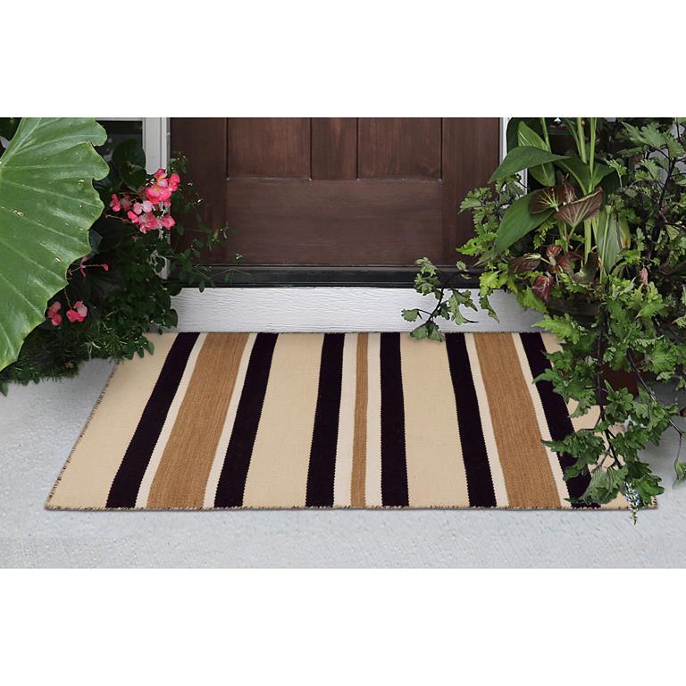 Liora Manne Sorrento 6310-22 Cabana Stripe Sisal Area Rug Room Scene 4