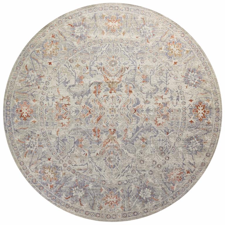 Rosemarie ROE-05 Oatmeal Lavender Rug - Carpet & Tile Mart