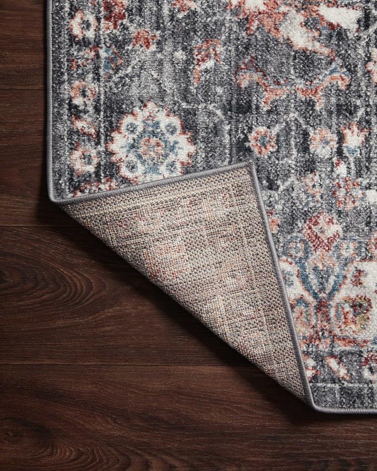 Loloi II Cassandra CSN-03 Charcoal Rust Area Rug Backing