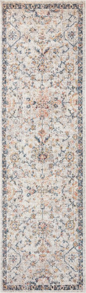 Loloi II Cassandra CSN-03 Dove Navy Runner Area Rug