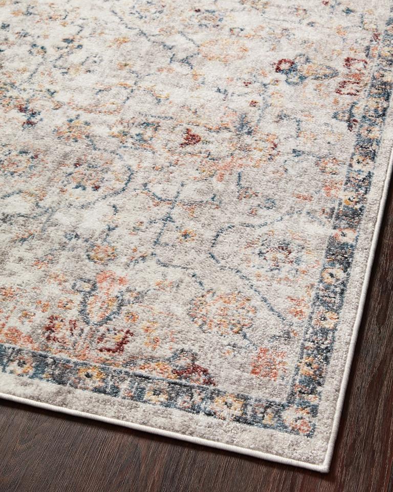 Loloi II Cassandra CSN-03 Dove Navy Area Rug Angle 2