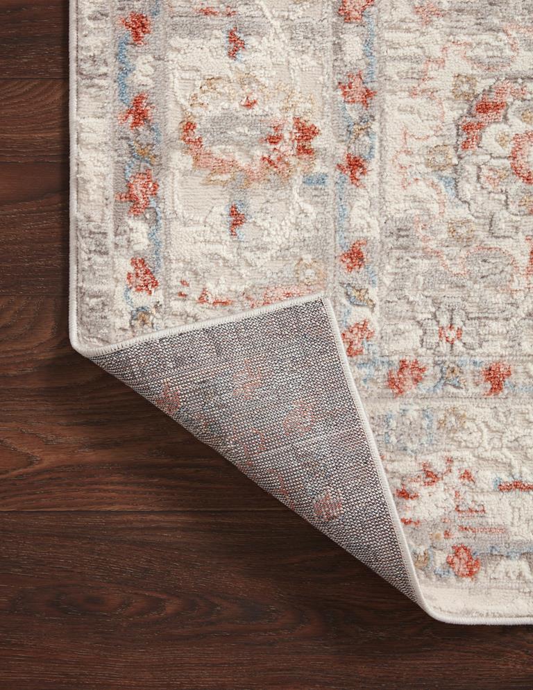 Loloi II Estelle EST-01 Ivory Rust Area Rug Backing