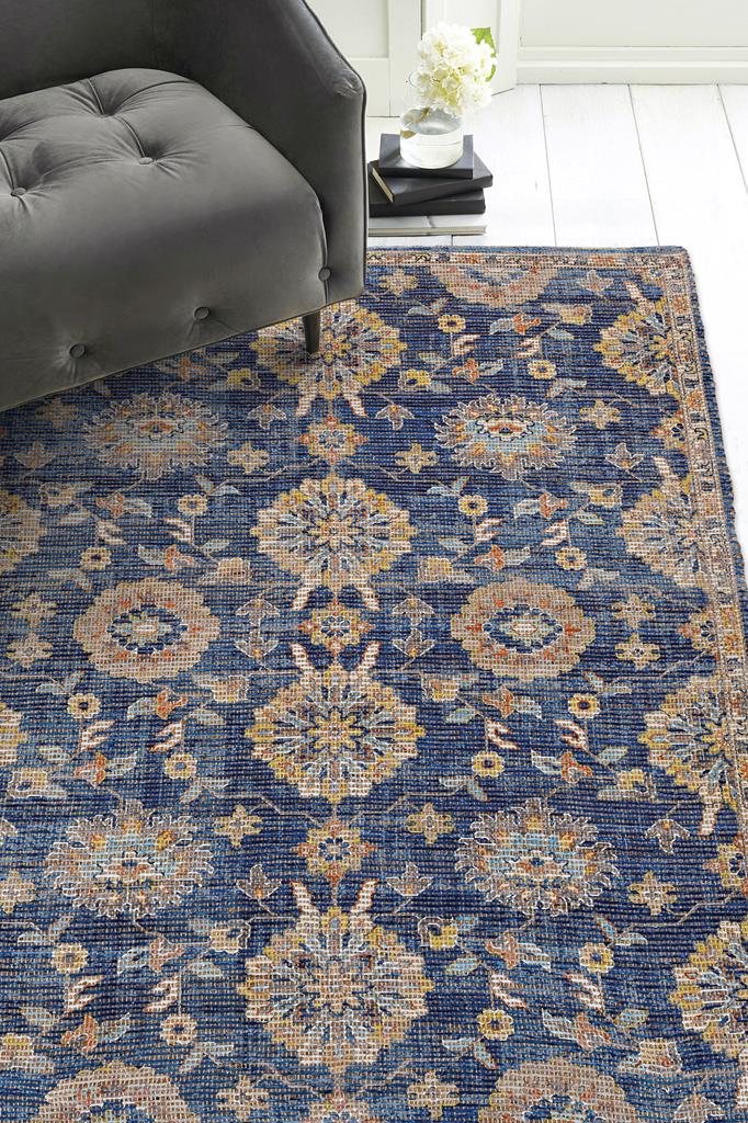 Kas Morris 2229 Blue Chloe Area Rug Room Scene