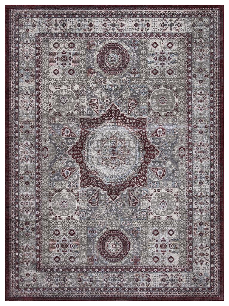 Concord Global Trading Barcelona 1420 Suzani Medallion Red Area Rug