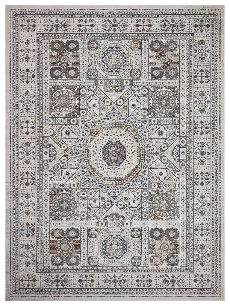 Concord Global Trading Barcelona 1422 Suzani Medallion Ivory Area Rug