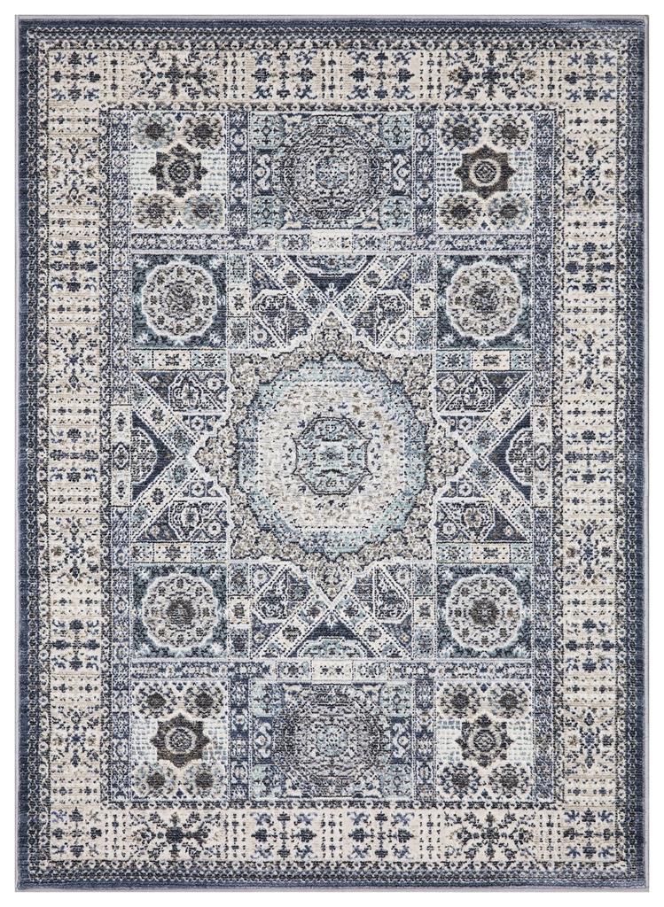Concord Global Trading Barcelona 1424 Suzani Medallion Navy Scatter Area Rug